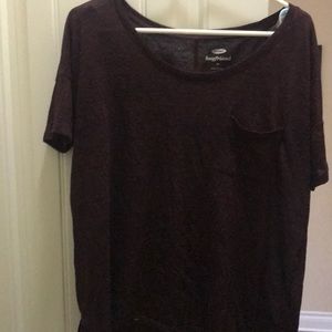 Maroon Old Navy Boyfriend Top